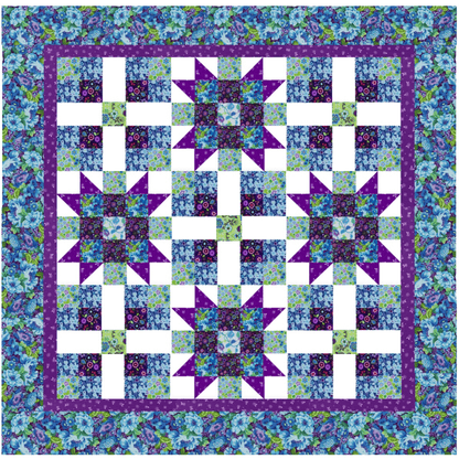 Calico Stars No Cutting Quilt Kit