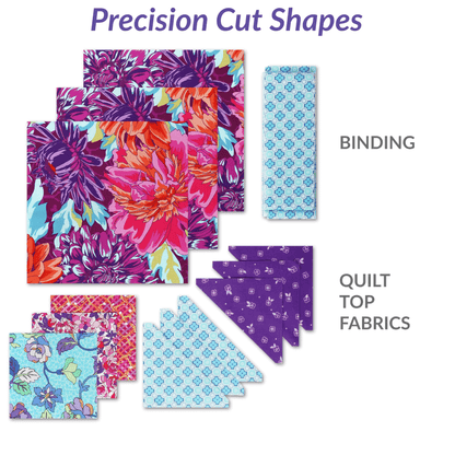 Radiance Topaz No Cutting Quilt Kit