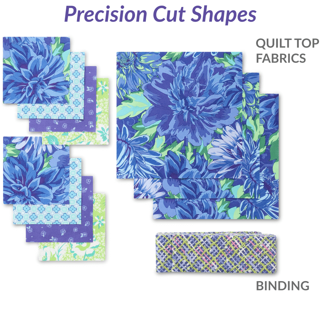 Alchemy Cornflower No Cutting Quilt Kit