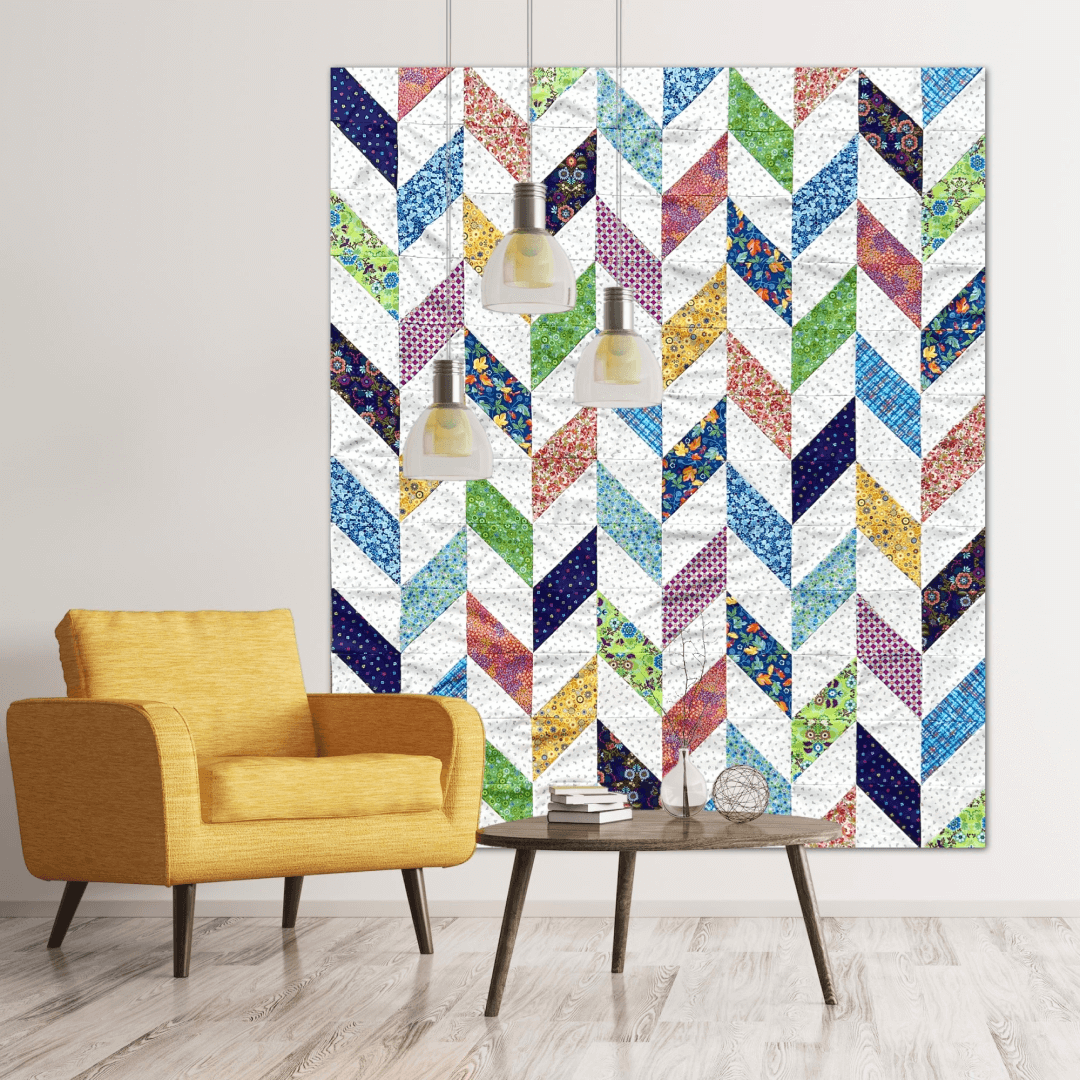 Feathers No Cutting Quilt Kit