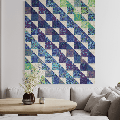 Glimmer Iris No Cutting Quilt Kit