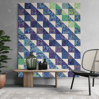 Glimmer Iris No Cutting Quilt Kit