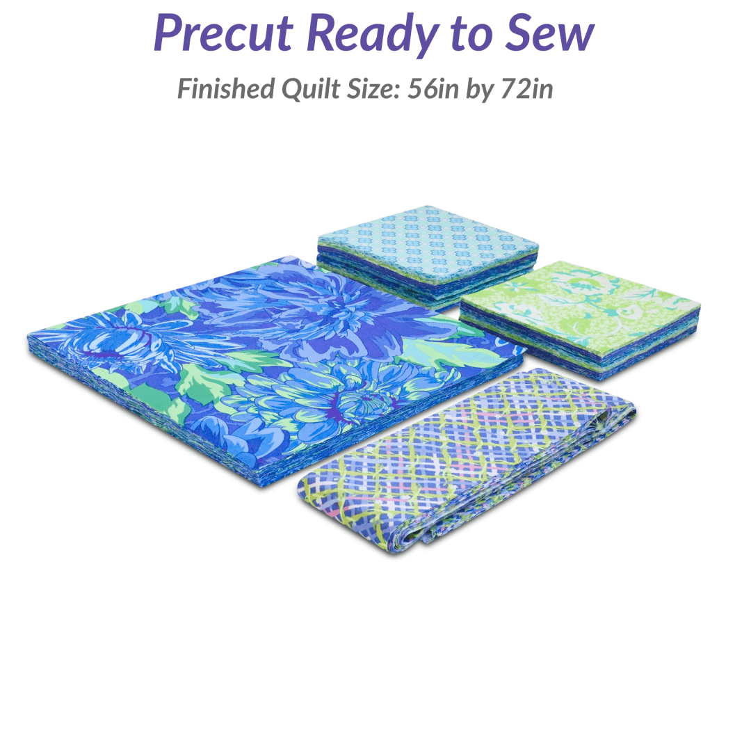 Alchemy Cornflower No Cutting Quilt Kit