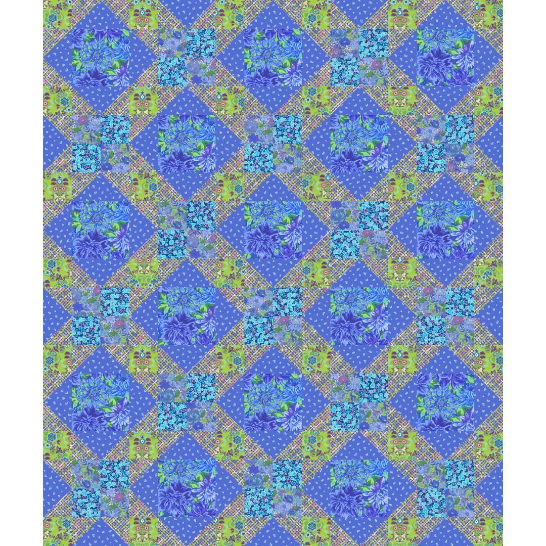 Radiance Bluebird No Cutting Quilt Kit