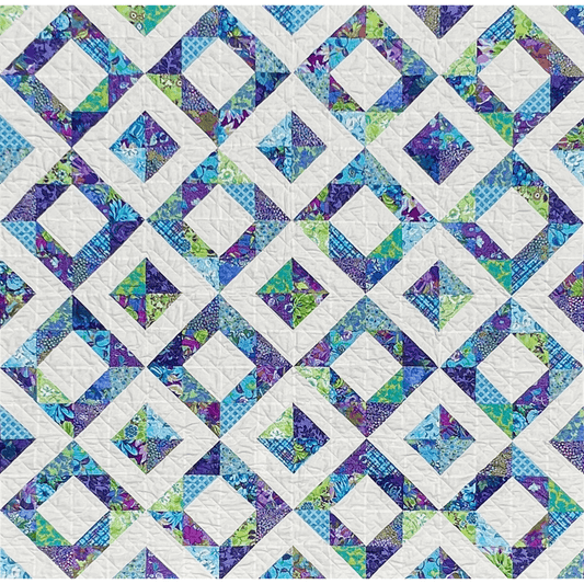 Sky Diamonds No Cutting Quilt Kit