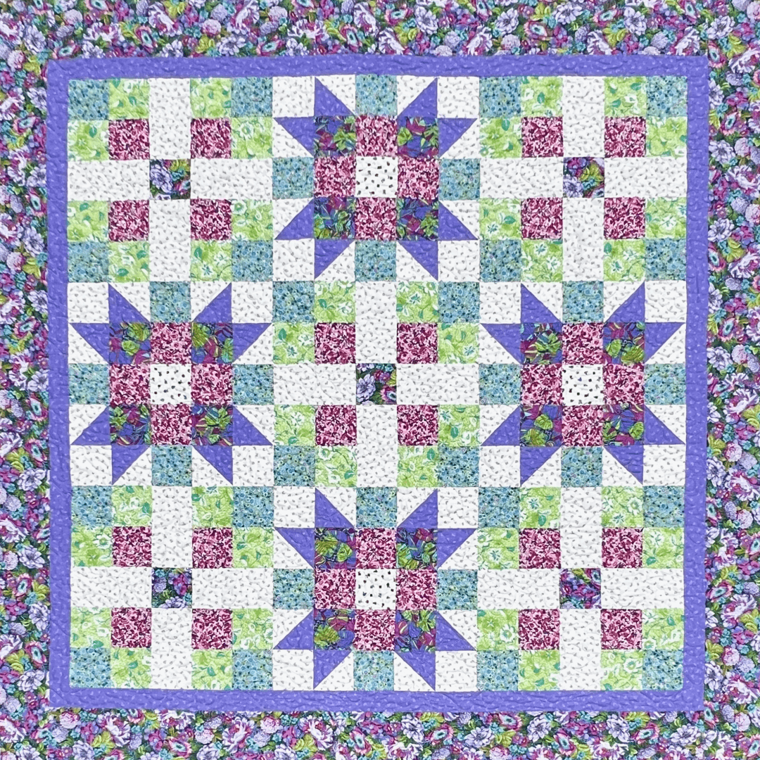 Star Blooms No Cutting Quilt Kit