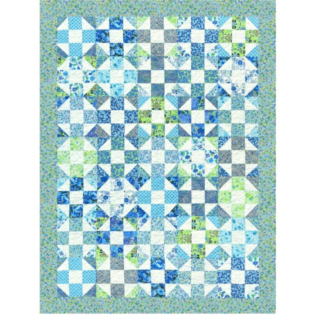 Sea Glass No Cutting Quilt Kit