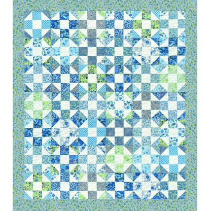 Sea Glass No Cutting Quilt Kit