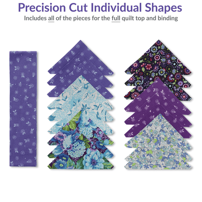 Zig Zag Purple No Cutting Quilt Kit