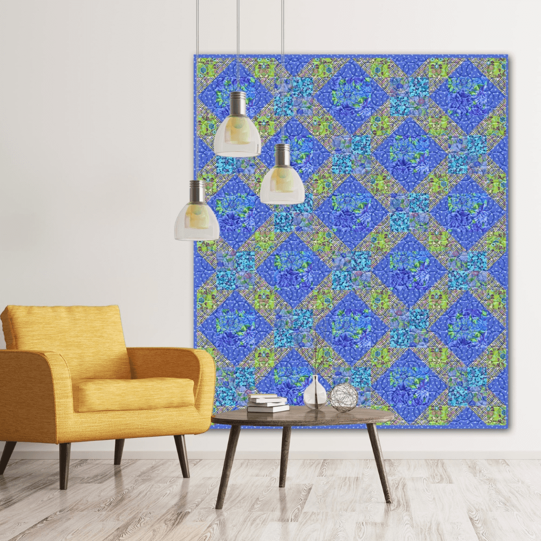 Radiance Bluebird No Cutting Quilt Kit