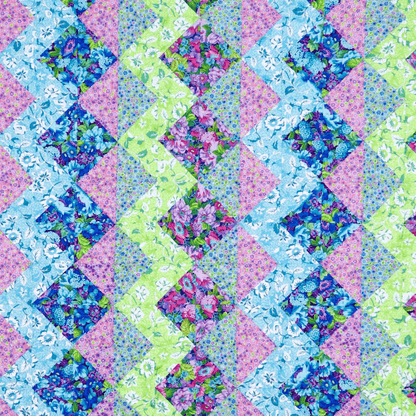 Zig Zag Pink No Cutting Quilt Kit