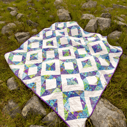 Sky Diamonds No Cutting Quilt Kit