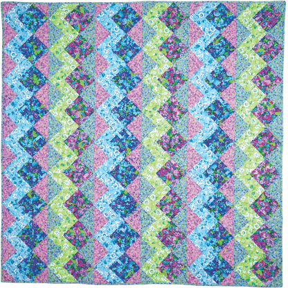 Zig Zag Pink No Cutting Quilt Kit